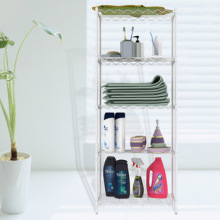 Metal Chrome Bathroom Wire Corner Shelf Rack (LD453090C4C)